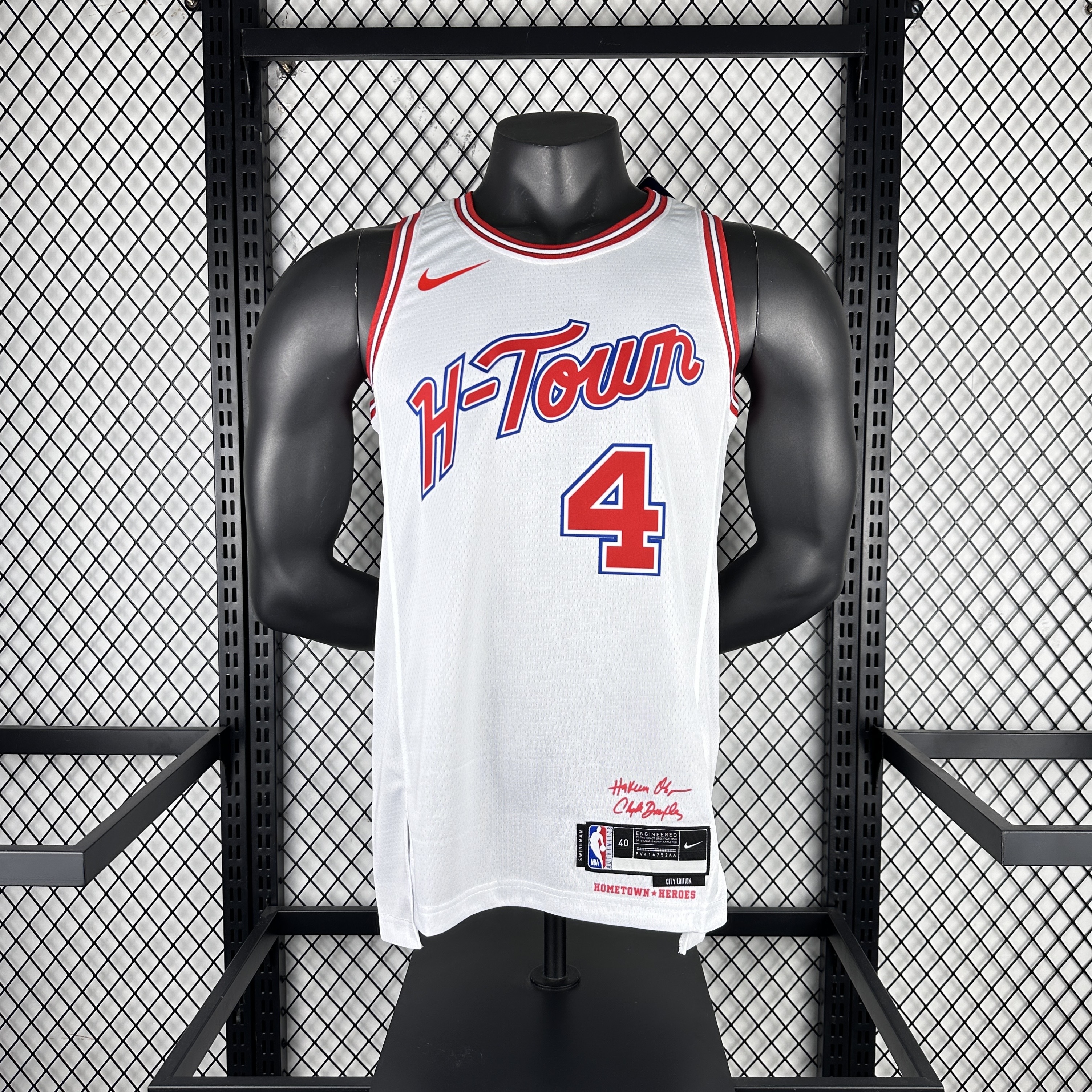 Men Houston Rockets #4 Green white 2025 NBA jersey